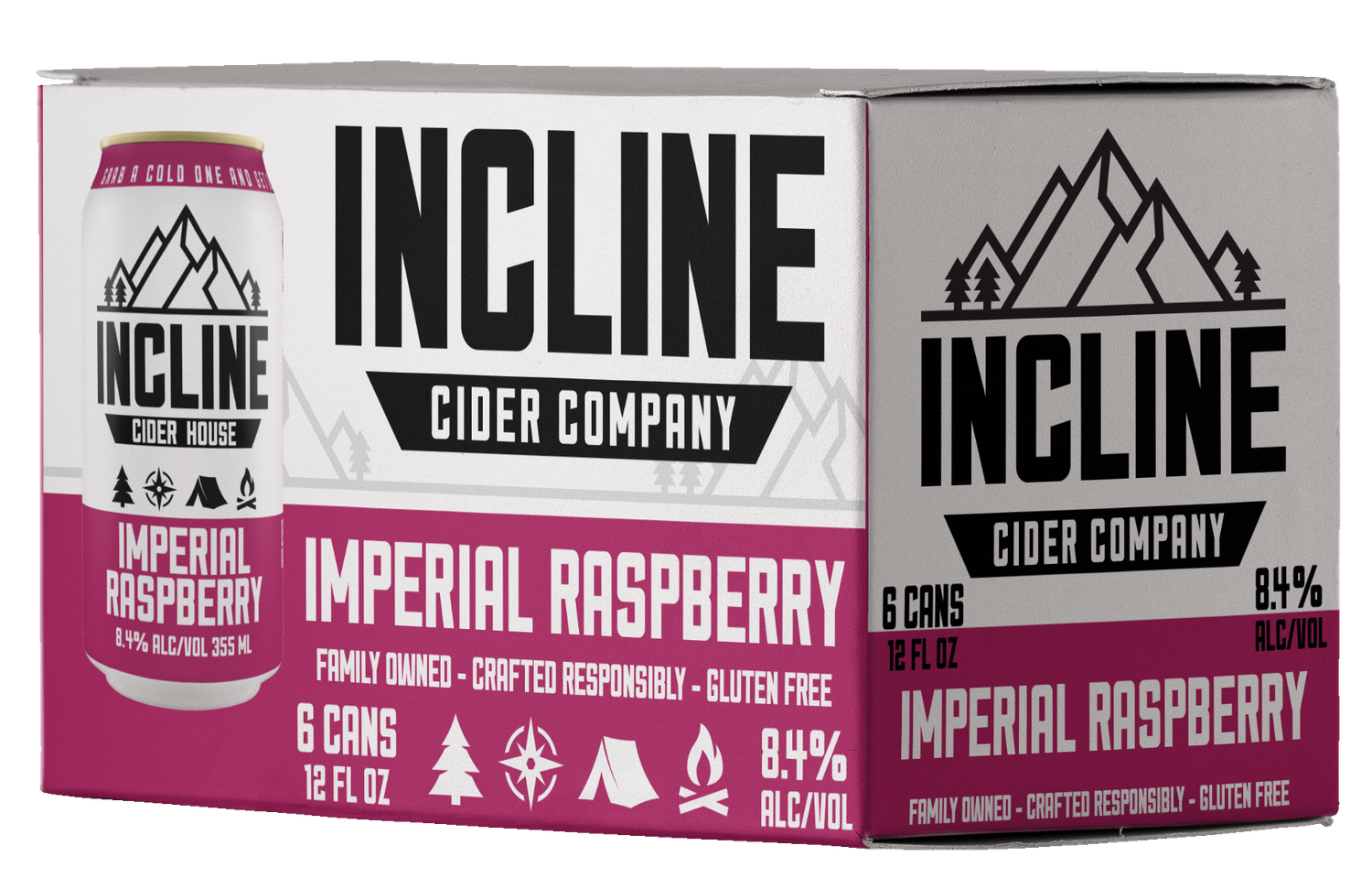 Incline Imperial Raspberry Hard Cider 6pk cans