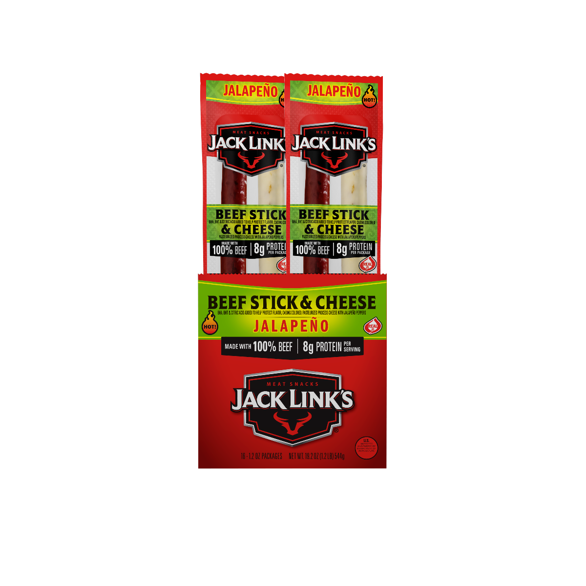 Jack Links Cheese &amp; Meat Stick Jalapeno