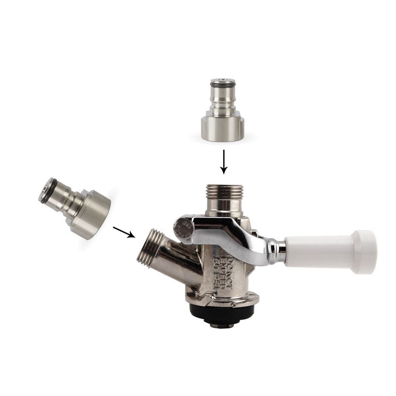 Keg Coupler Conversion (sankey to corny) Kit