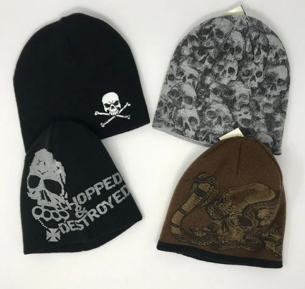 Knitted Beanie (assorted skulls)