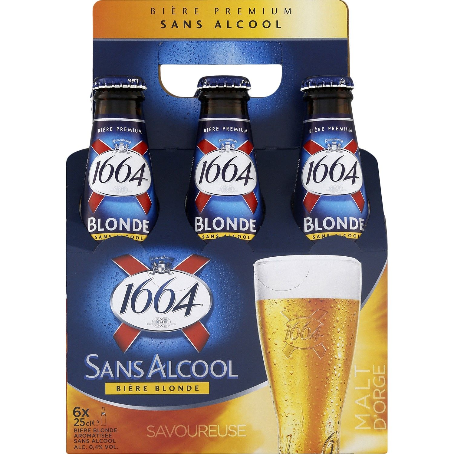 Kronenbourg 1664 Blonde Lager 6pk bottles
