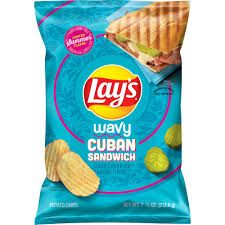 Lay&#39;s Wavy Potato Chips Cuban Sandwich