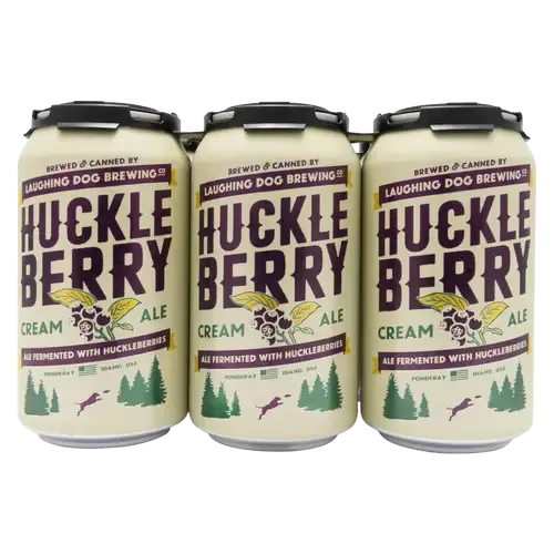 Laughing Dog Huckleberry Cream 6pk Can