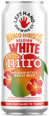 Left Hand Mango Hibiscus Nitro Belgian White Wheat Beer 4pk 16oz cans single