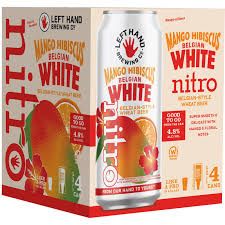Left Hand Mango Hibiscus Nitro Belgian White Wheat Beer 4pk 16oz cans