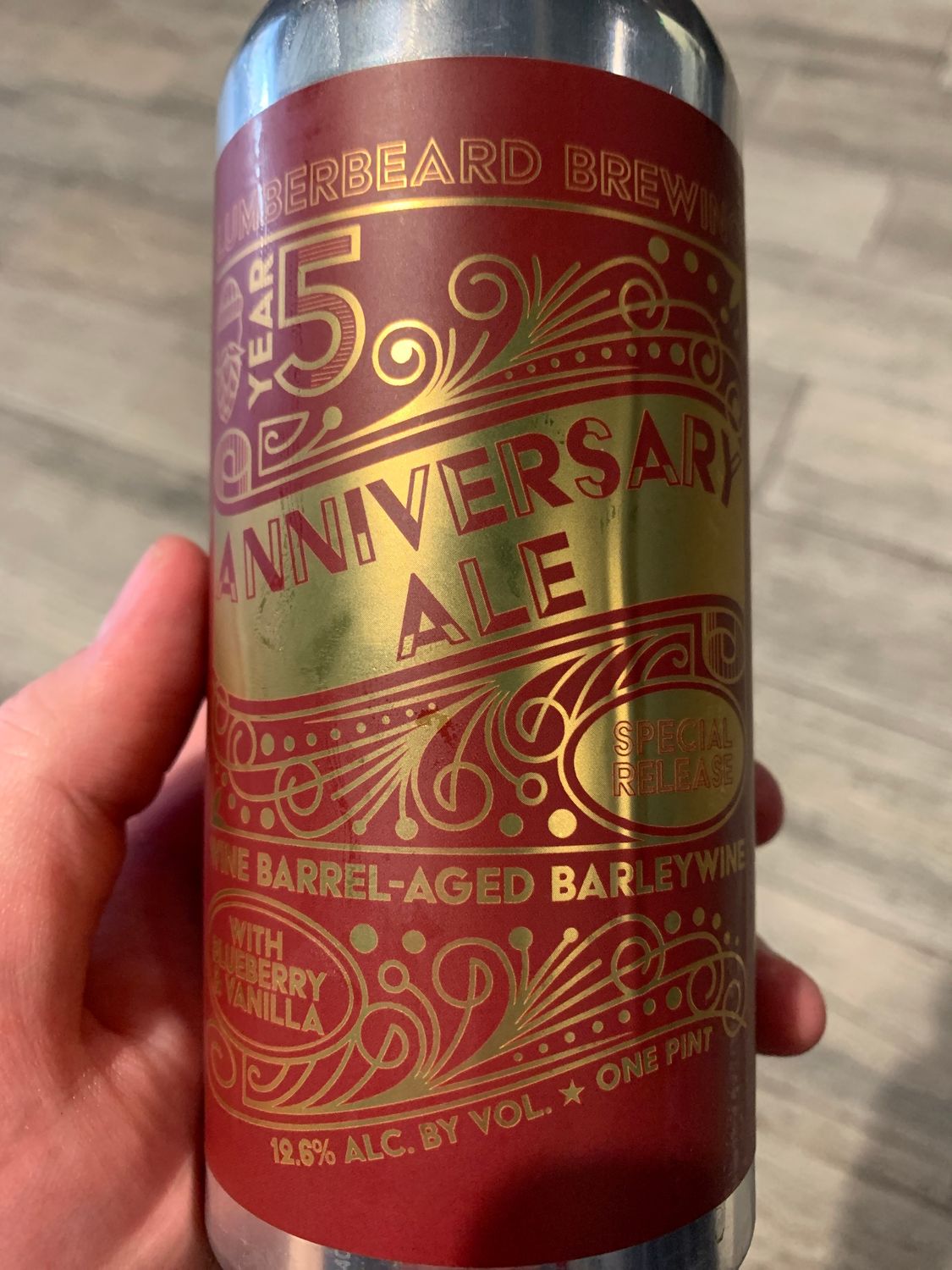 Lumberbeard Anniversrary with Blueberry and Vanilla 16oz can