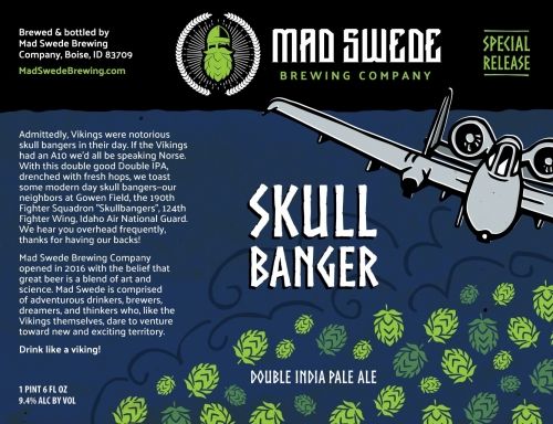 Mad Swede Skullbanger DIPA 4pk 16oz cans