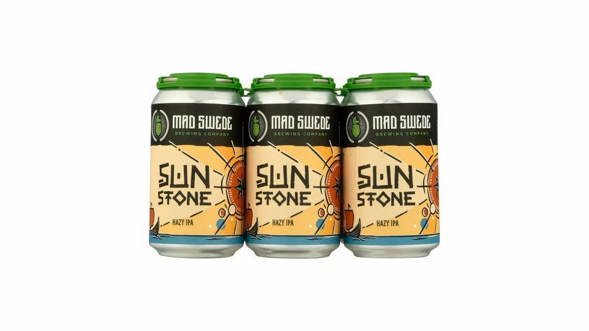 Mad Swede Sun Stone Hazy IPA 6pk cans