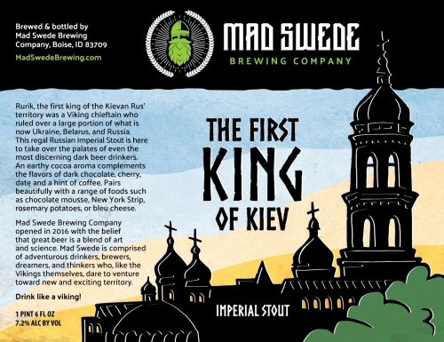 Mad Swede The First King of KYIV Imperial Stout 4pk cans single