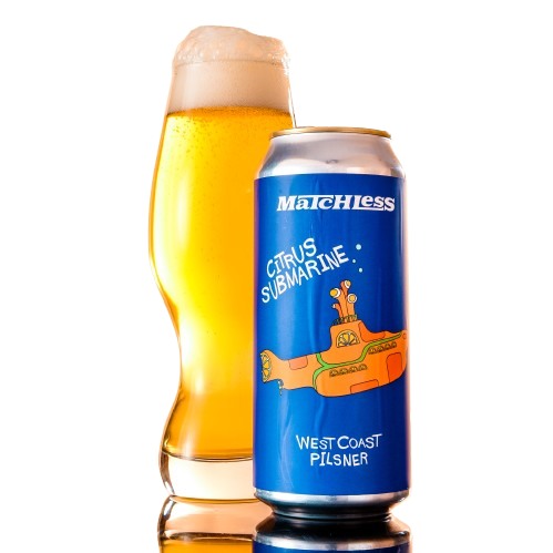 Matchless Citrus Submarine W. Coast Pilsner 4pk cans single