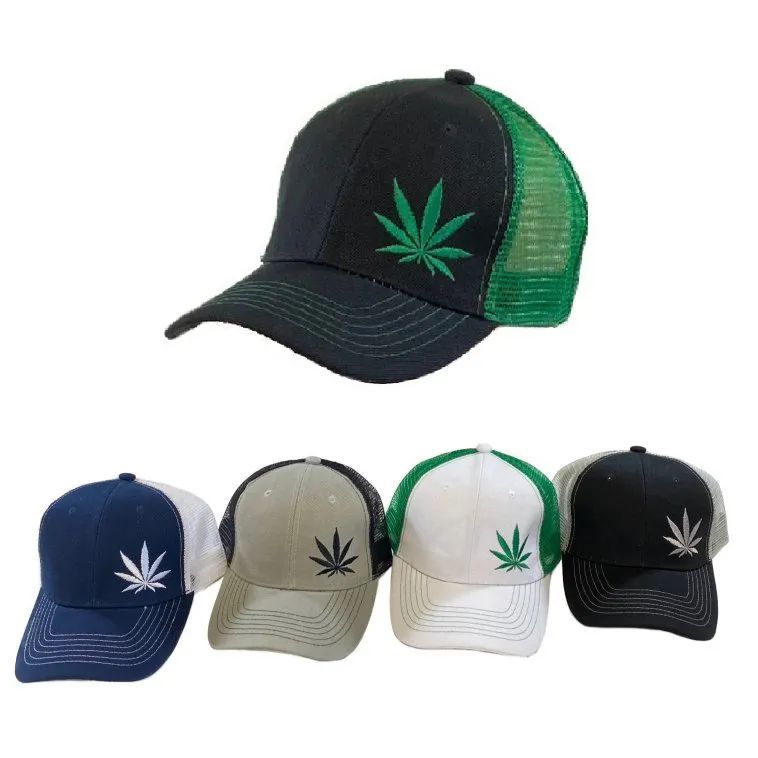 Marijuana Ball Cap (Leaf in corner)
