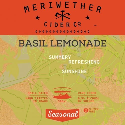 Meriwether Basil Lemonade Cider 500ml