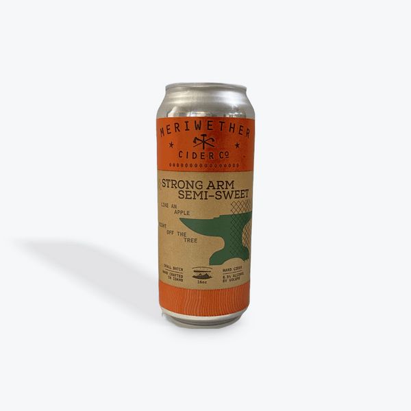 Meriwether Strong-Arm Semi Sweet Cider 4pk can 16oz single