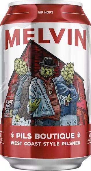 Melvin Pils Boutique W. Coast Pilsner 6pk cans single