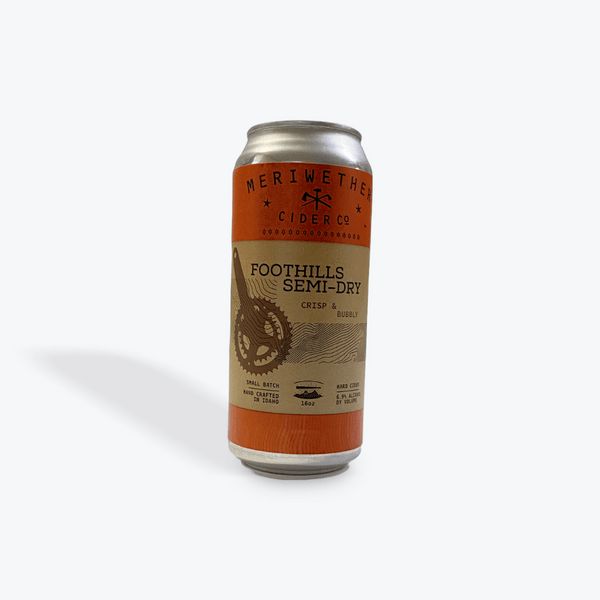 Meriwether Foothills Semi-Dry Cider 4pk 16oz cans single