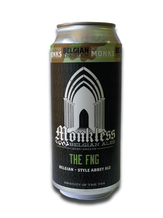 Monkless The FNG Belgian Style Abbey Ale 4pk  16oz cans single