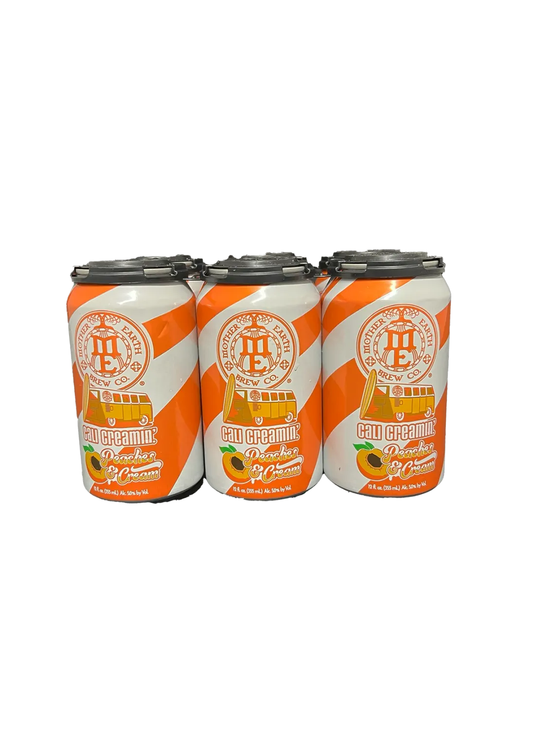 Mother Earth Peaches &amp; Cream Cali Creamin 6pk cans