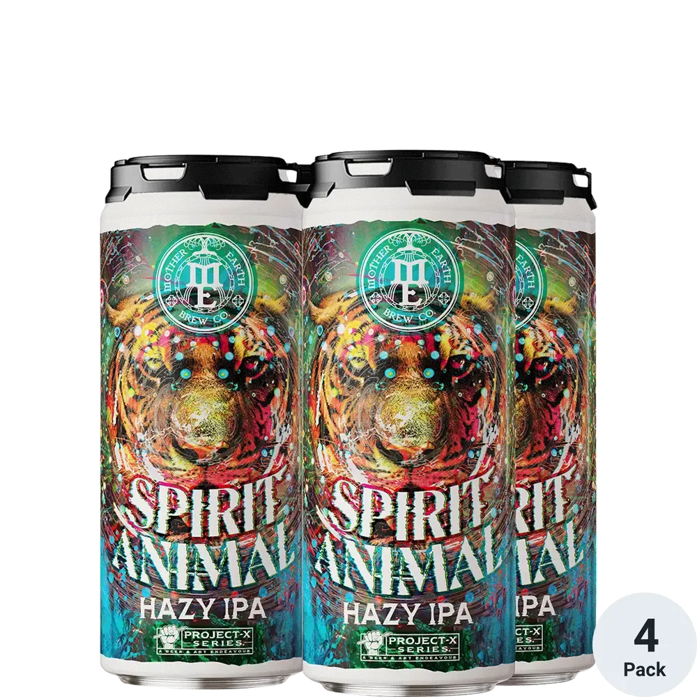 Mother Earth Spirit Animal Hazy IPA 4pk 16oz cans