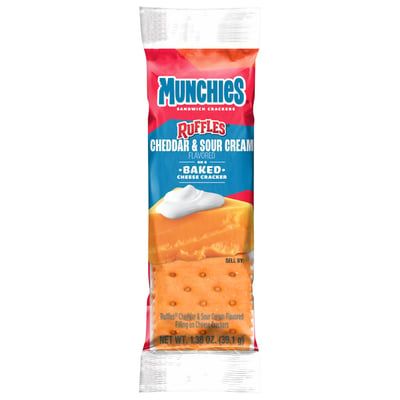 Munchies Ruffles Cheddar &amp; Sour Cream crackers