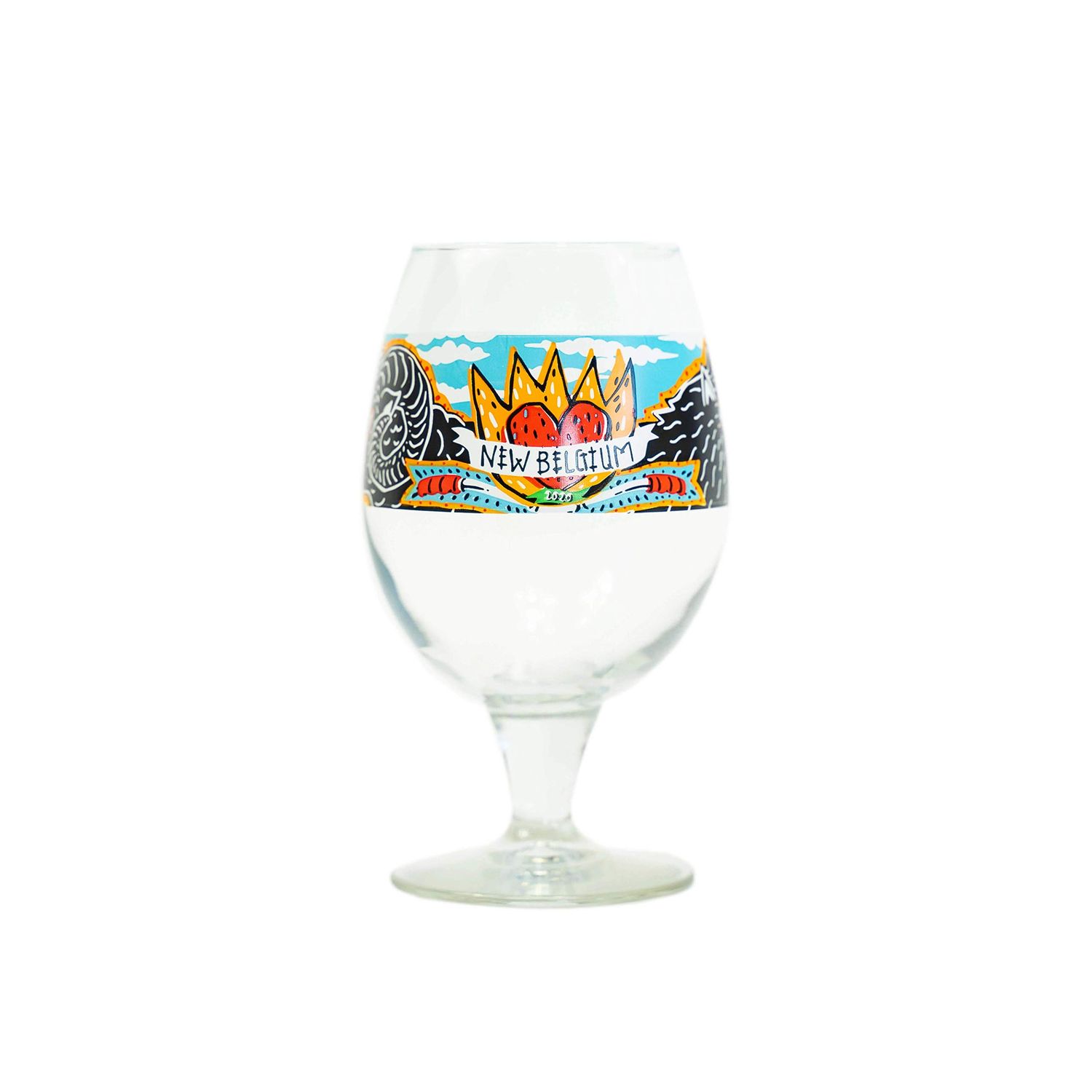 New Belgium Globe Glass
