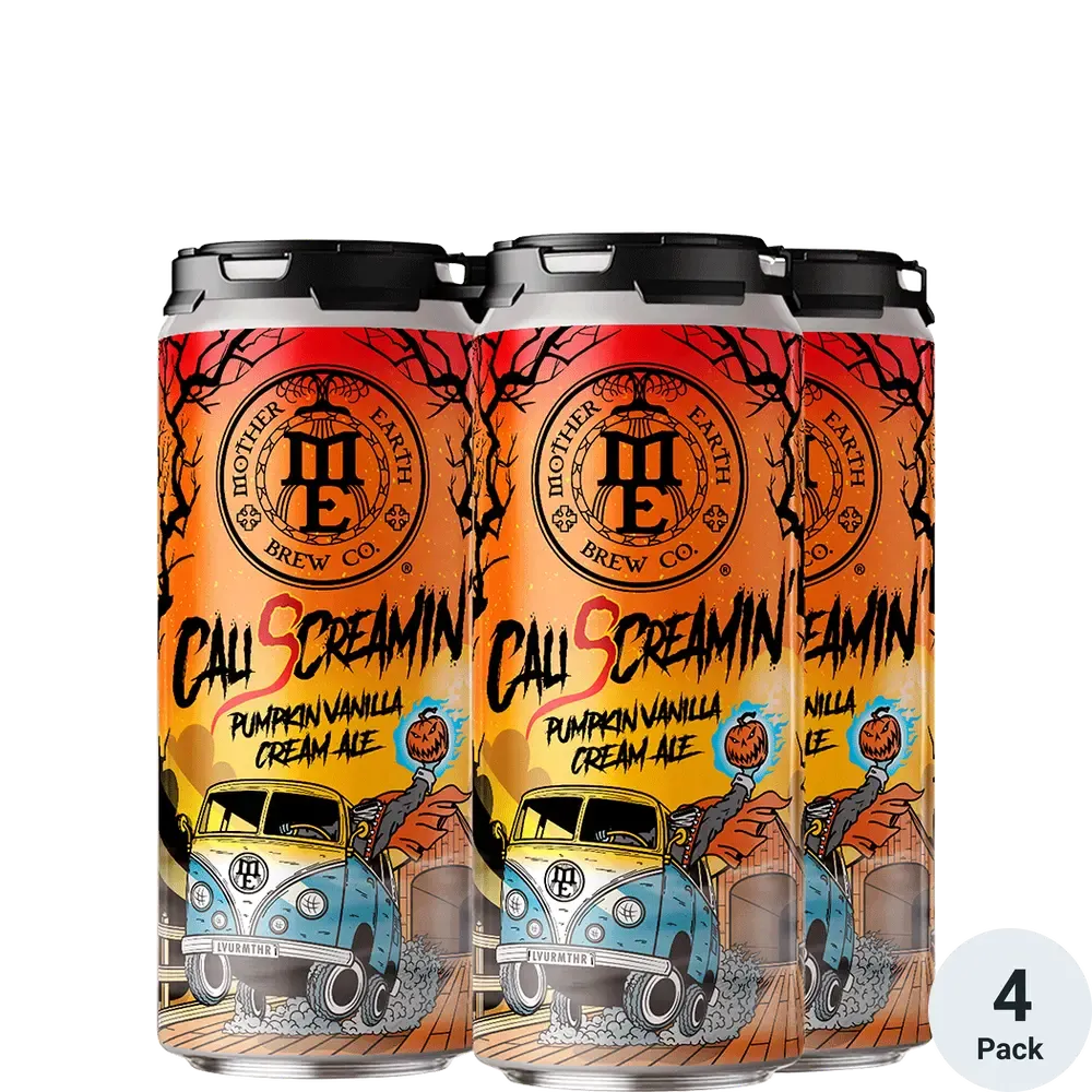Mother Earth Cali Screamin Pumpkin Vanilla Cream Ale 4pk cans