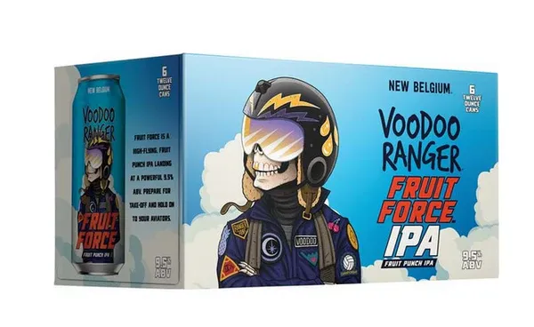 New Belgium VooDoo Ranger Fruit Force IPA 6pk cans