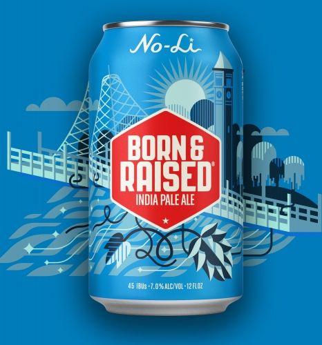 No-Li Born &amp; Raised IPA 6pk cans single