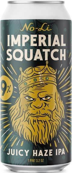 No-Li Juicy Squatch Imperial Hazy IPA  19.2oz singles