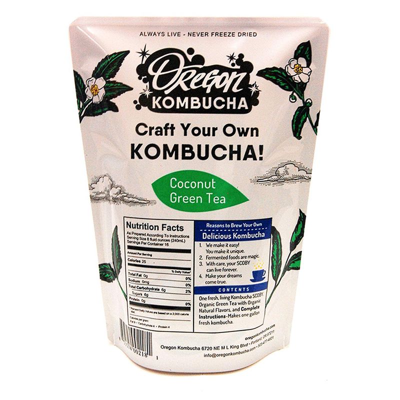 Oregon Kombucha Coconut Green Tea Bag