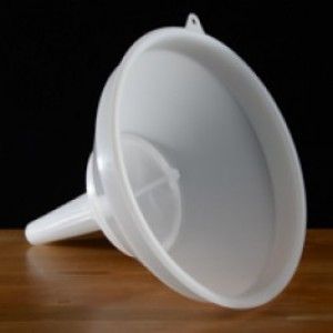 Plastic Funnel 12&quot; w/ screen