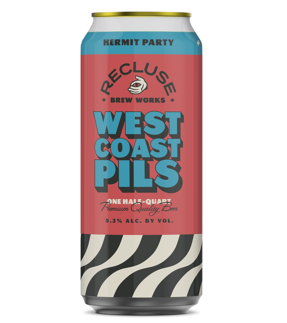 Recluse Hermit Party W. Coast Pils 4pk cans single