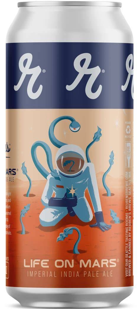 Reuben&#39;s Life On Mars DIPA  4pk cans single
