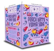 Rogue Peach Berry Vodka Soda 4pk cans