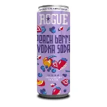 Rogue Peach Berry Vodka Soda 4pk cans single