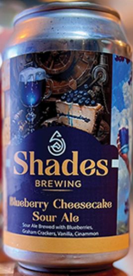 Shades Blueberry Cheesecake Sour Ale 4pk cans single