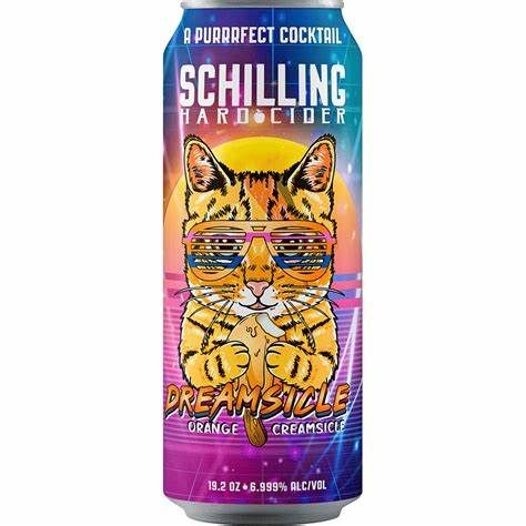Schilling Dreamsicle Orange Vanilla 12oz 6pk cans single