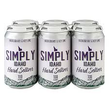 Simply Idaho Huckleberry/Key lime Seltzer 6pk cans