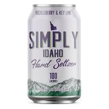 Simply Idaho Huckleberry/Key lime Seltzer 6pk cans single