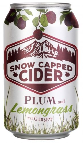 Snow Capped Cider Plum and Lemongrass w/ Ginger 4pk cans single