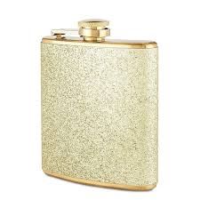 Sparkletini Stainless Steel Gold Flask