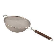 S.S. Double mesh strainer, 10&quot;