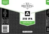 Templin Family Brewing 210 IPA 4pk cans