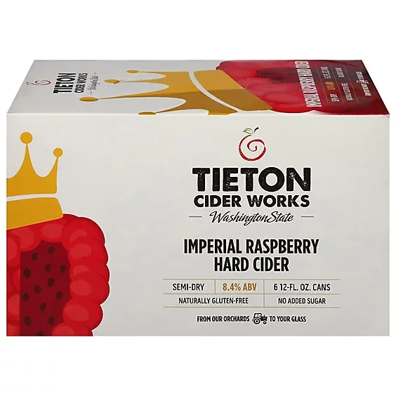 Tieton Imperial Raspberry Hard Cider 6pk cans