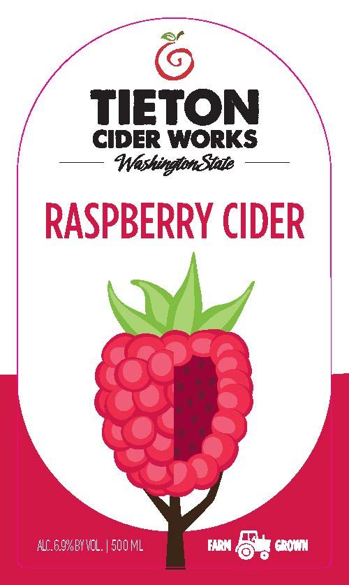 Tieton Imperial Raspberry Hard Cider 6pk cans single