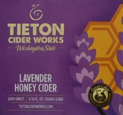 Tieton Lavender Honey Cider 6pk cans