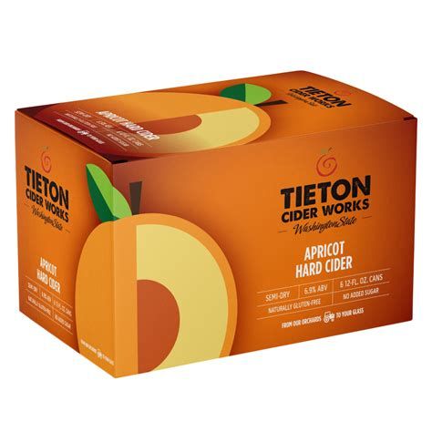 Tieton Apricot Cider 6pk Cans