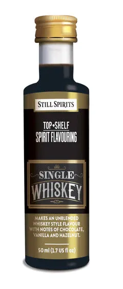 Top Shelf Single Malt Whiskey