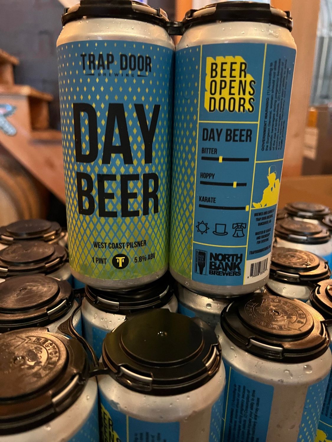 Trap Door DDH Day Beer W. Coast pilsner 4pk cans single