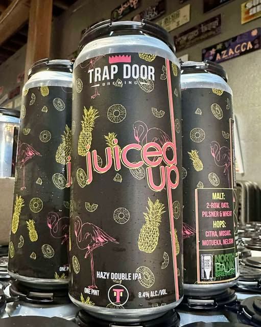 Trap Door Juiced Up Hazy DBL IPA 4pk cans