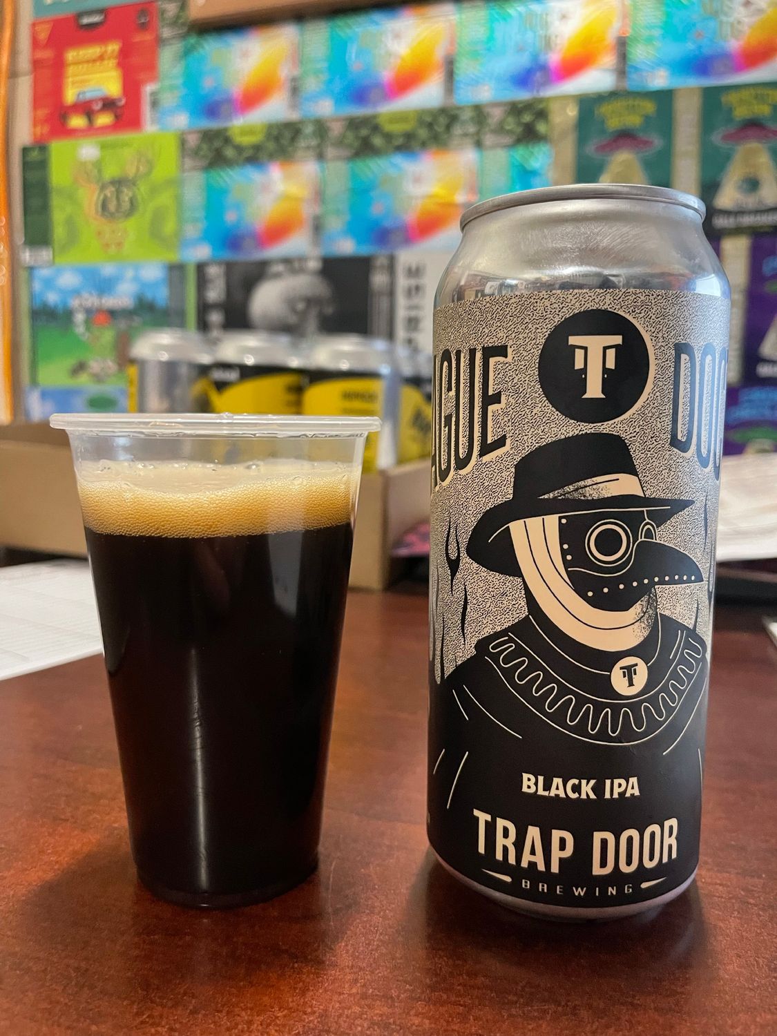 Trap Door Plague Doctor Black IPA 4pk cans single